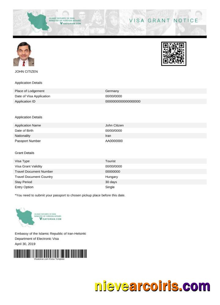 Iran e-visa